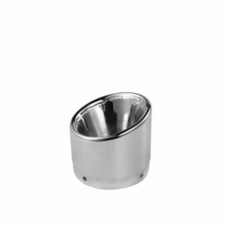 zz ACCESORIES IRONHEAD END CAPS CAP SLASHED END CAP (CHROME)