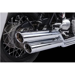 zz ACCESORIES IRONHEAD END CAPS CAP SLASHED END CAP (CHROME)