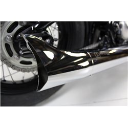zz ACCESORIES IRONHEAD END CAPS CAP FISHTAIL END CAP (CHROME)