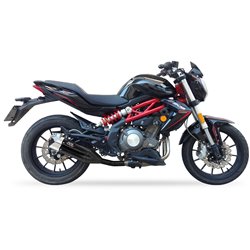 BENELLI BJ 300 GS - BN 302 (P10) L3XB SLIP ON - DUAL HYPERLOW BLACK XL