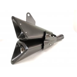 DUCATI M 1200 MONSTER 17-20 (MA - MB) X55SPB SLIP ON - DOUBLE SLASHED CONE XTREM BLACK