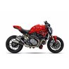 DUCATI M 1200 MONSTER 17-20 (MA - MB) X55SPB SLIP ON - DOUBLE SLASHED CONE XTREM BLACK