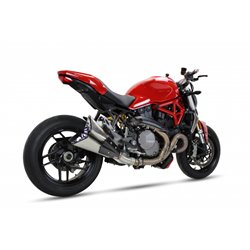 DUCATI M 1200 MONSTER 17-20 (MA - MB) X55SPB SLIP ON - DOUBLE SLASHED CONE XTREM BLACK