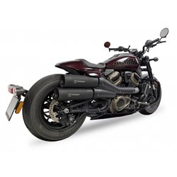 H-D SPORTSTER S 1250 2021-2023 (RA1) HC2-2B SLIP ON - IRONHEAD ROUND BLACK
