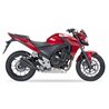HONDA CBR 500 R 13-15 (PC44) L3XB SLIP ON - DUAL HYPERLOW BLACK XL