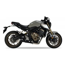 HONDA CB 650 R 21-23 (RH02 RH08) L3XB FULL SYSTEM - DUAL HYPERLOW BLACK XL