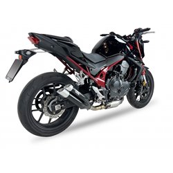 HONDA CB 750 HORNET 23-24 (RH12) L3XB SLIP ON - DUAL HYPERLOW BLACK XL