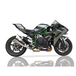 KAWASAKI NINJA H2 15-20 (ZXT00N ZXT00X ZXT02J) X55SP SLIP ON - DOUBLE SLASHED CONE XTREM