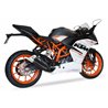 KTM RC 390 15-16 (KTM IS RC) L3XB SLIP ON - DUAL HYPERLOW BLACK XL