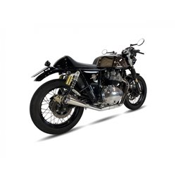 ROYAL ENFIELD CONTINENTAL GT 650 / INTERCEPTOR 650 OVC11SSS SLIP ON (RIGHT MUFFLER) - IRONHEAD CONICAL INOX