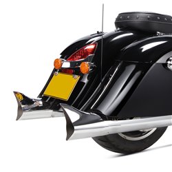 ACCESORIES IRONHEAD END CAPS CAP FISHTAIL END CAP (CHROME)