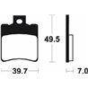 APRILIA COMPAY 50 2004 - 2013 PASTILLAS FRENO DELANTERAS SCOOTER ORGÁNICAS