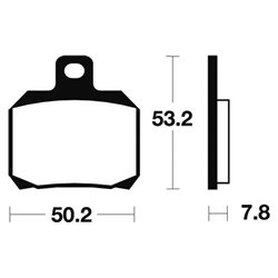 APRILIA ETV 1000 CAPONORD ABS 2001 - 2010 PASTILLAS FRENO TRASERAS SINTERIZADAS