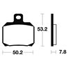 APRILIA ETV 1000 CAPONORD ABS 2001 - 2010 PASTILLAS FRENO TRASERAS SINTERIZADAS