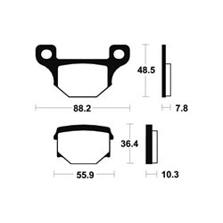 APRILIA RS4 125 2010 - 2017 PASTILLAS FRENO DELANTERAS ORGÁNICAS