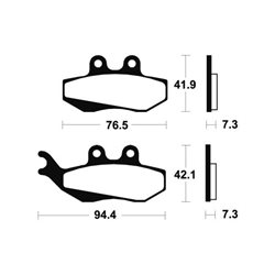 APRILIA RX 50 FACTORY 2020 - 2020 PASTILLAS FRENO DELANTERAS SCOOTER ORGÁNICAS
