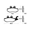 APRILIA SR GT 125 1992 - 2025 PASTILLAS FRENO TRASERAS SINTERIZADAS
