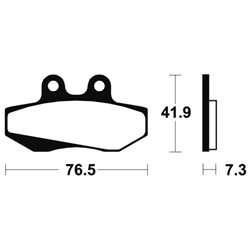 APRILIA TUAREG 125 WIND 1986 - 1994 PASTILLAS FRENO DELANTERAS ORGÁNICAS