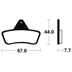 ARCTIC CAT 300 2WD MANUAL TRANS. 1997 - 2002 PASTILLAS FRENO DELANTERAS SINTERIZADAS