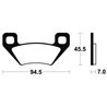 ARCTIC CAT TBX 700 EPS 4WD AUTO TRANS. 2013 - 2016 PASTILLAS FRENO DELANTERAS SINTERIZADAS
