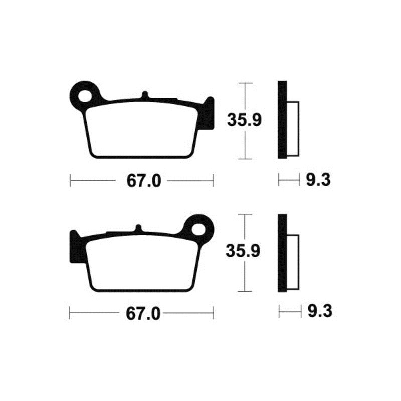 BETA RR 430 4T RACE 2025 - 2025 PASTILLAS FRENO TRASERAS SINTERIZADAS
