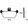 BMW R 100 R (0486) 1991 - 1995 PASTILLAS FRENO DELANTERAS SINTERIZADAS