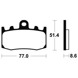 BMW R 1200 ST ABS (0328) 2005 - 2007 PASTILLAS FRENO DELANTERAS ORGÁNICAS