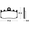 BMW R 1200 ST ABS (0328) 2005 - 2007 PASTILLAS FRENO DELANTERAS ORGÁNICAS