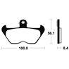 BMW R 850 RT ABS (0412) 1996 - 2001 PASTILLAS FRENO DELANTERAS ORGÁNICAS