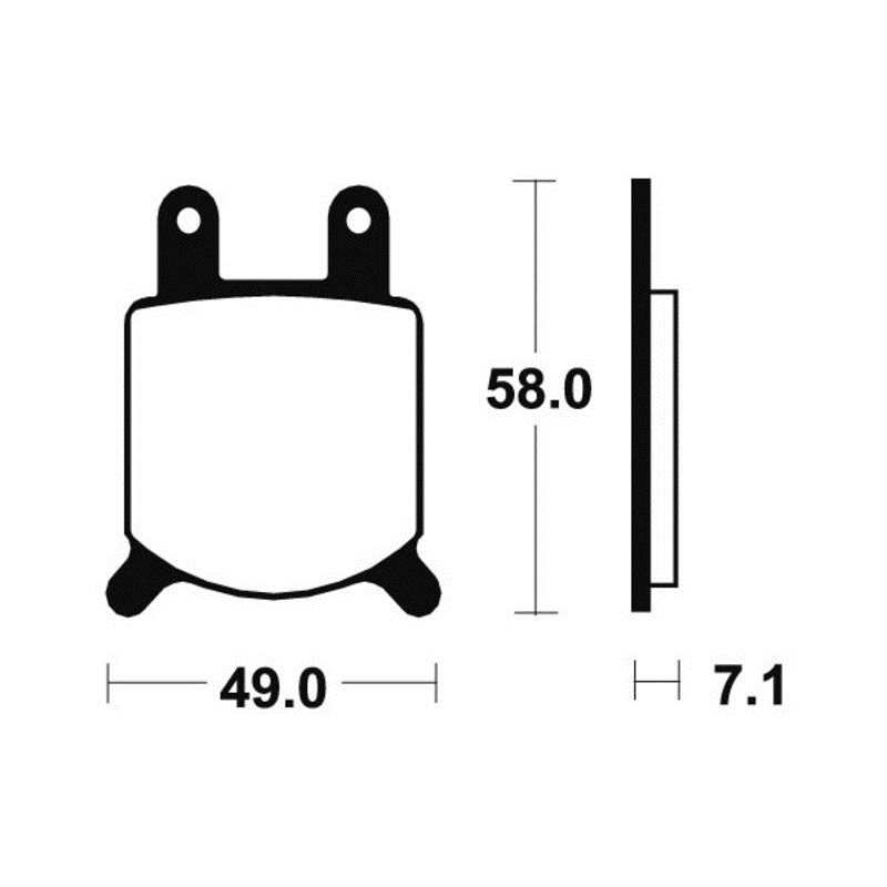 CAGIVA ALAZURRA SPORTS 650 1985 - 1988 PASTILLAS FRENO DELANTERAS ORGÁNICAS