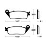 Pastillas freno Delanteras CAGIVA GRAN CANYON 900 1998 - 2004