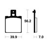 DUCATI 400 MONSTER 1995 - 2006 PASTILLAS FRENO TRASERAS SINTERIZADAS