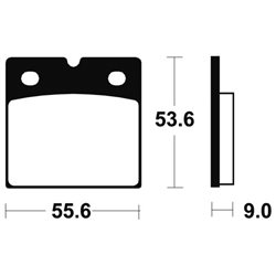 DUCATI 900 S2 1982 - 1985 PASTILLAS FRENO TRASERAS SINTERIZADAS