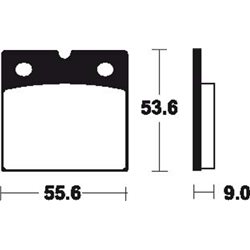 DUCATI DESMO 250 1968 - 1977 PASTILLAS FRENO DELANTERAS SINTERIZADAS