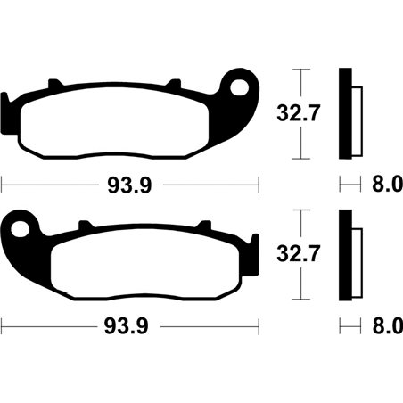 FANTIC CABALLERO 125 1979 - 2016 PASTILLAS FRENO DELANTERAS ORGÁNICAS