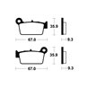 FANTIC XEF 125 2024 - 2024 PASTILLAS FRENO TRASERAS SINTERIZADAS