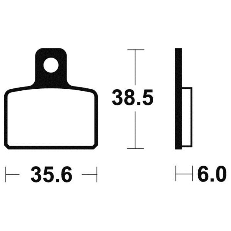GAS GAS CONTACT 280 ES 2017 - 2019 PASTILLAS FRENO TRASERAS ORGÁNICAS