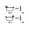 GAS GAS MC-E 5 2021 - 2022 PASTILLAS FRENO TRASERAS SINTERIZADAS