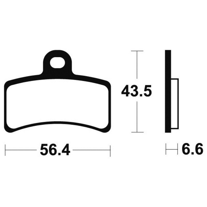 GAS GAS PAMPERA 125 4T 2007 - 2009 PASTILLAS FRENO DELANTERAS ORGÁNICAS