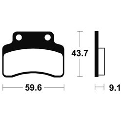 GENERIC XOR 50 STROKE 2006 - 2012 PASTILLAS FRENO DELANTERAS SCOOTER ORGÁNICAS