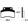 GENERIC XOR 50 STROKE 2006 - 2012 PASTILLAS FRENO DELANTERAS SCOOTER ORGÁNICAS