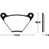 HARLEY DAVIDSON FX 1200 KICK 1971 - 1980 PASTILLAS FRENO DELANTERAS ORGÁNICAS