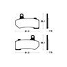 HARLEY DAVIDSON VRSCB 1130 V-ROD 2004 - 2007 PASTILLAS FRENO DELANTERAS SINTERIZADAS