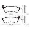 HARLEY DAVIDSON XL 1200 1980 - 2015 PASTILLAS FRENO DELANTERAS SINTERIZADAS