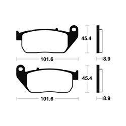 HARLEY DAVIDSON XL 883 L LOW 2000 - 2010 PASTILLAS FRENO DELANTERAS SINTERIZADAS