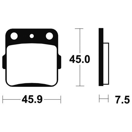 HONDA ATC 200 ES (TB05) 1984 - 1985 PASTILLAS FRENO DELANTERAS SINTERIZADAS