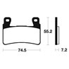 HONDA CB 1100 EX SA ABS (SC65) 2014 - 2016 PASTILLAS FRENO DELANTERAS SINTERIZADAS