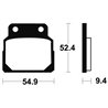HONDA CB 450 DX 1988 - 1993 PASTILLAS FRENO DELANTERAS ORGÁNICAS