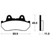 HONDA CBX 750 PATROL (RC17) 1984 - 1987 PASTILLAS FRENO TRASERAS SINTERIZADAS