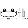 HONDA CH 125 SPACY (JF03) 1987 - 1996 PASTILLAS FRENO TRASERAS SINTERIZADAS